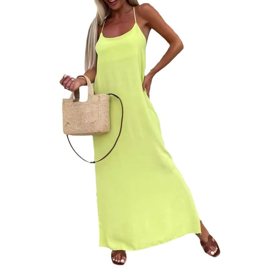Robe Fluide à Bretelles