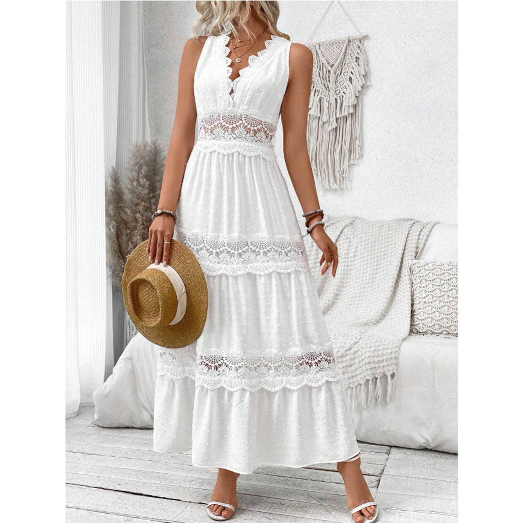 Robe d'Été Chic en Dentelle