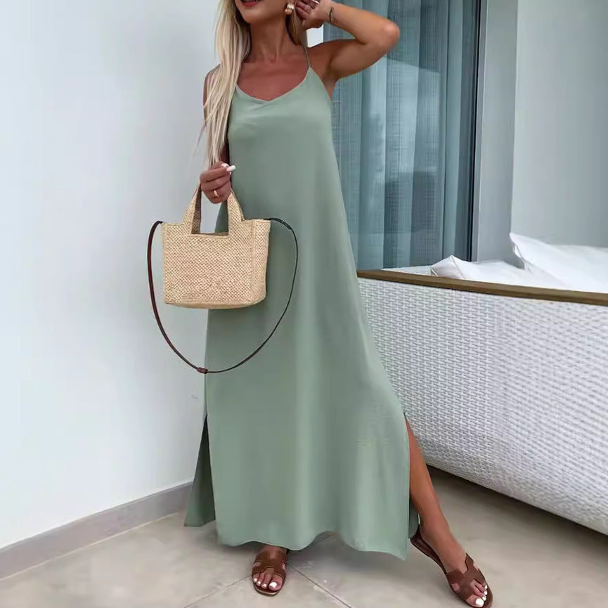 Robe Fluide à Bretelles