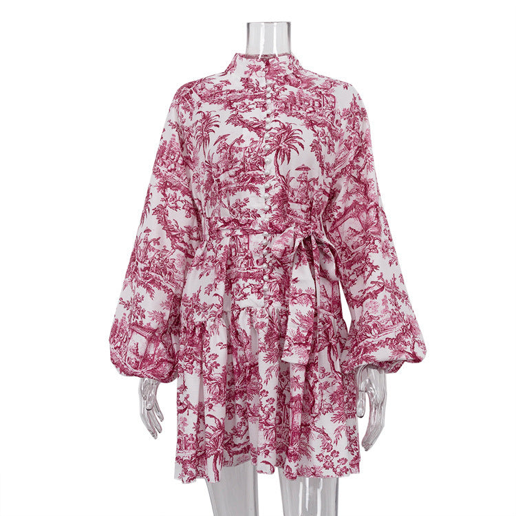 Robe Courte Chic à Manches Longues