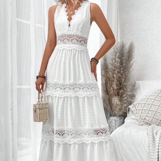 Robe d'Été Chic en Dentelle