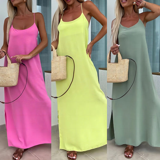 Robe Fluide à Bretelles